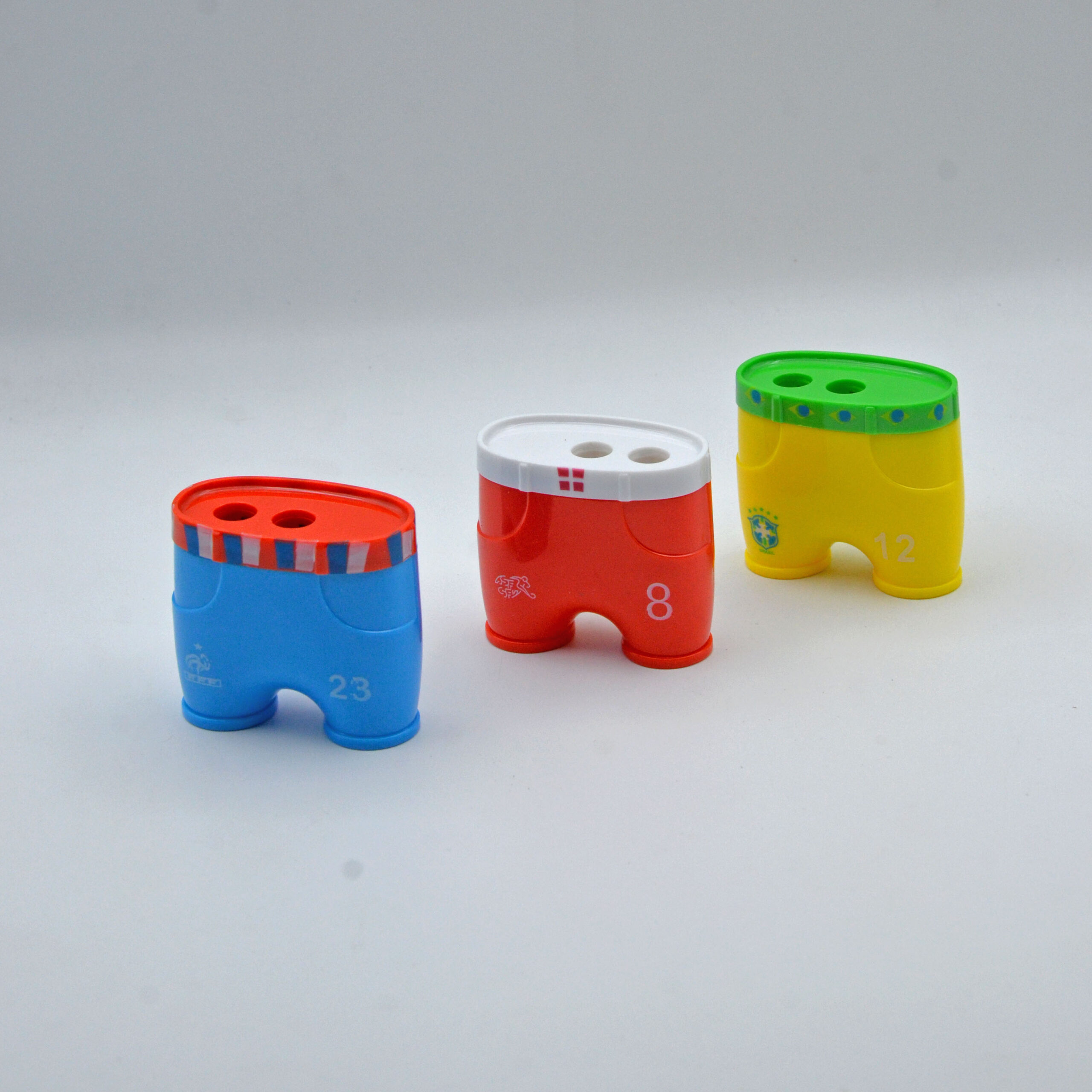 Cartoon Football Pants Style Double Hole Pencil Sharpener