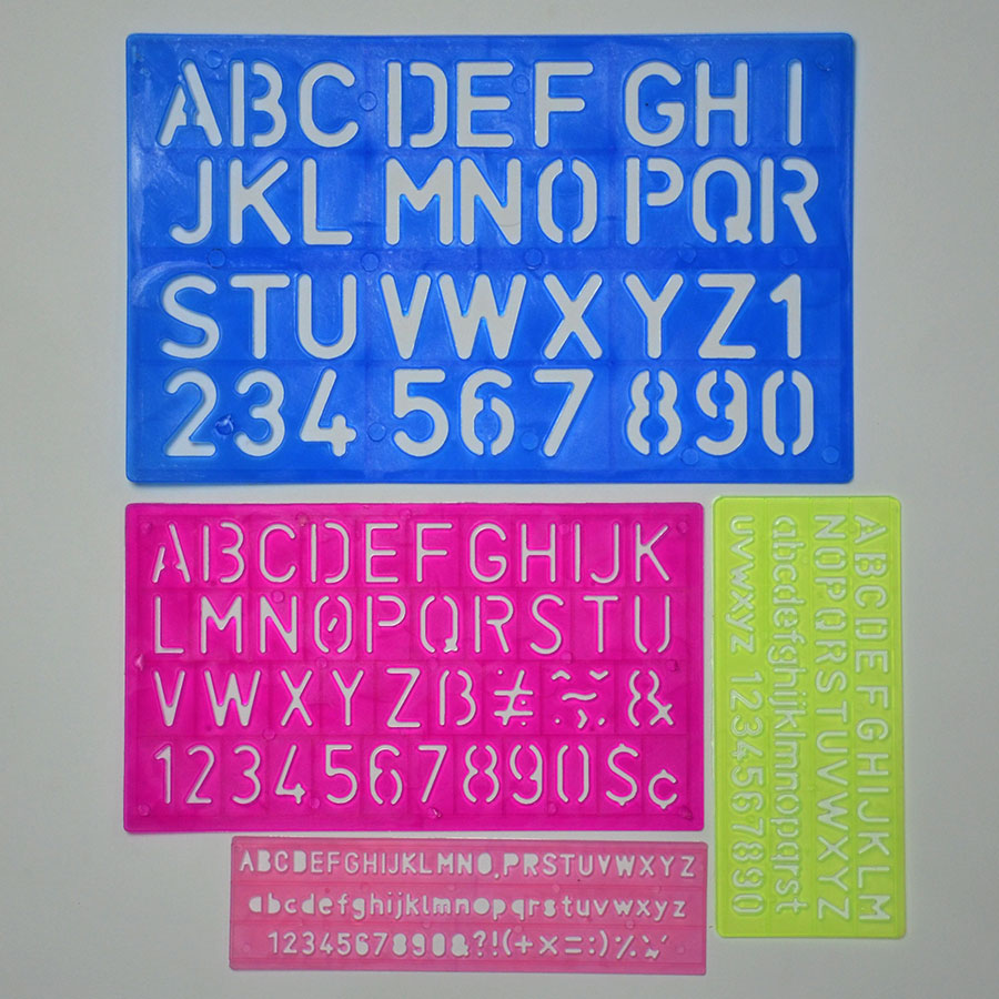 ABC 4 IN 1 Letter Stencils, Stencils Letters and Numbers