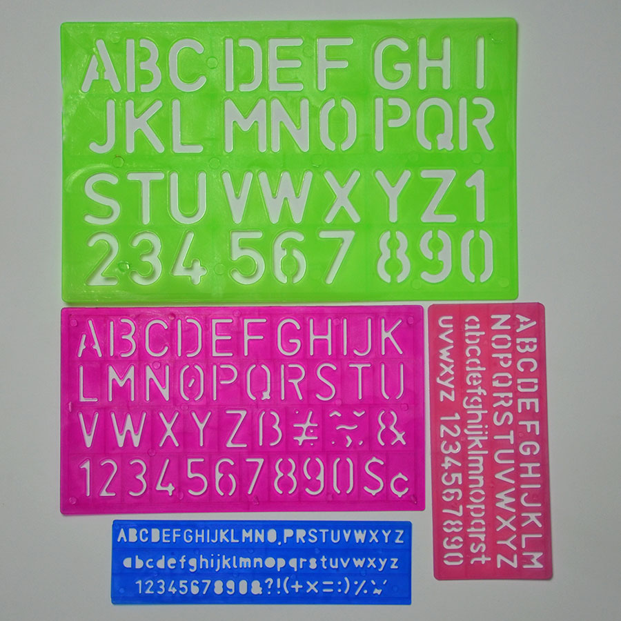 ABC 4 IN 1 Letter Stencils, Stencils Letters and Numbers