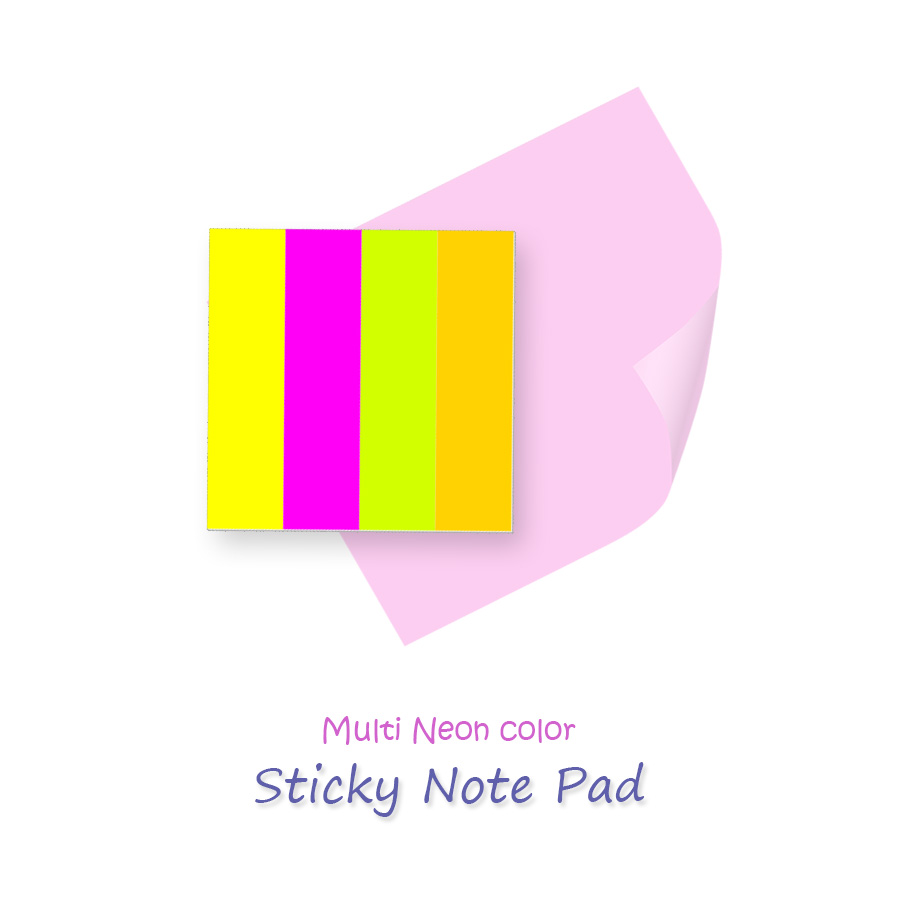 Multicolor Sticky Notes Pad notes