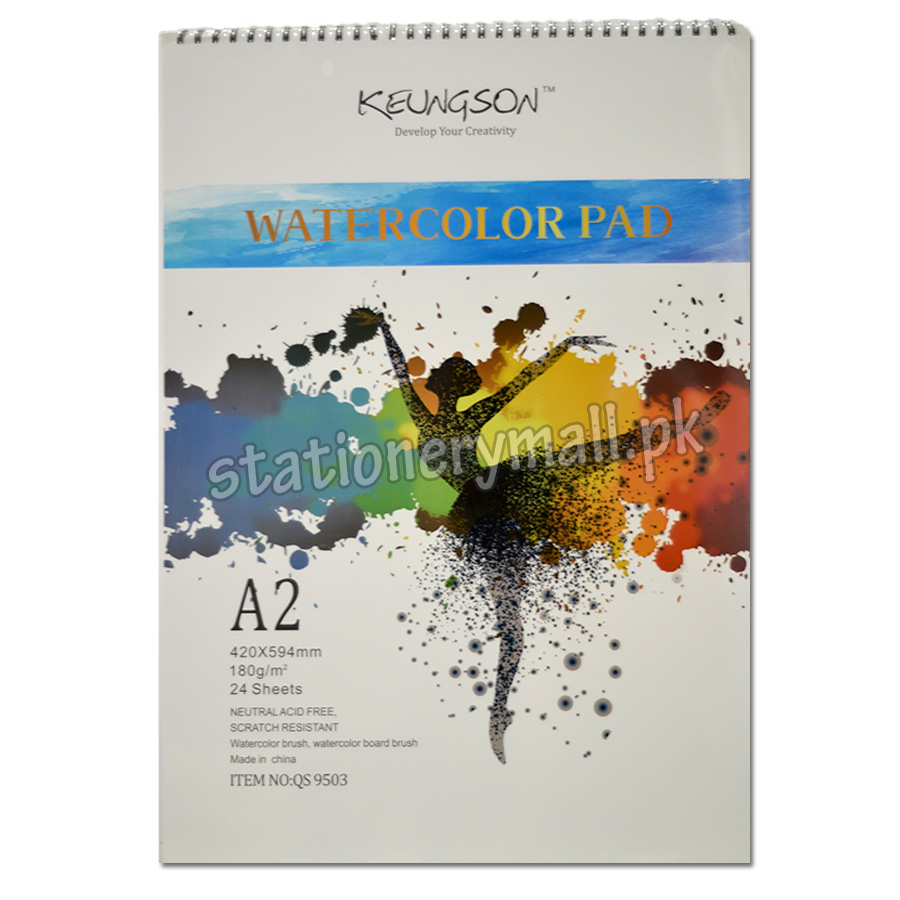 Premium Watercolor Art Pad – Smooth, Acid-Free, 180 GSM Paper