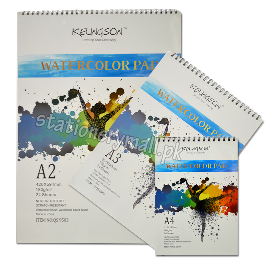 Premium Watercolor Art Pad – Smooth, Acid-Free, 180 GSM Paper