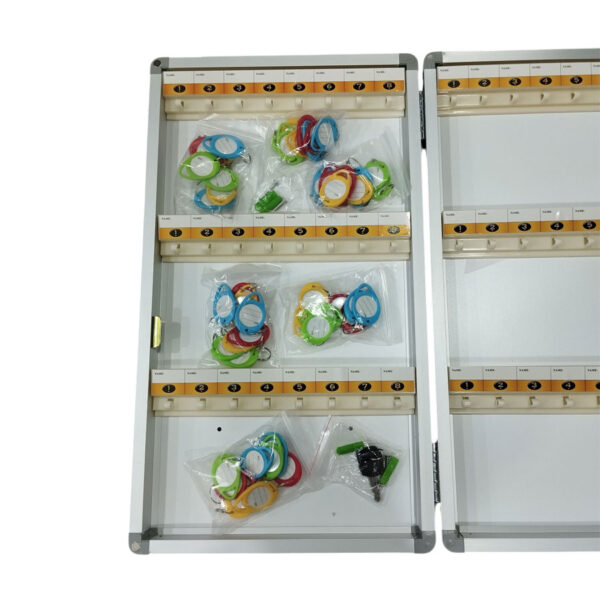 Aluminum Key Box,Secure Wall-Mounted Key Storage Organizer Key Hooks for Enterprises, Hotels, Schools - Image 6
