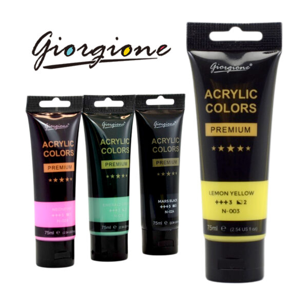 Giorgione Premium Acrylic Paint,High-Quality, Rich Pigment, Fast-Drying, and Versatile 75ml Tube for Artists