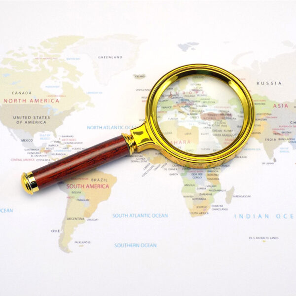 Golden Ring Magnifying Glass