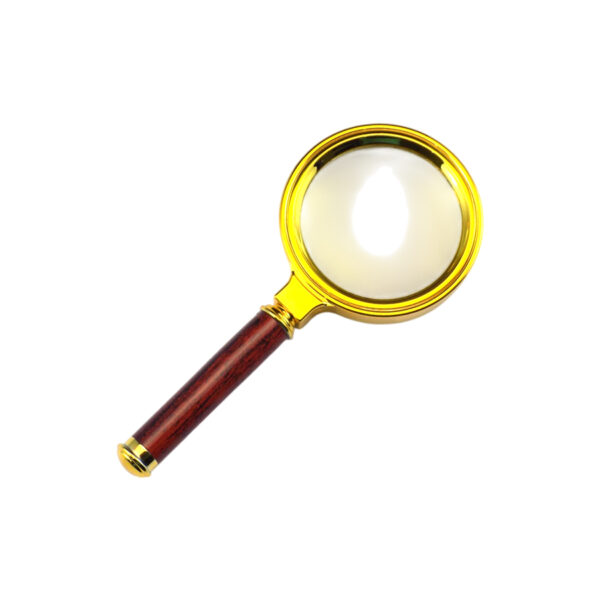 Golden Ring Magnifying Glass