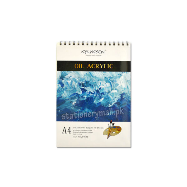 KEUNGSON Oil & Acrylic Painting Pad. Spiral Binding, Acid-Free Canvas Texture Paper for Professional & Student Artists. - Image 4