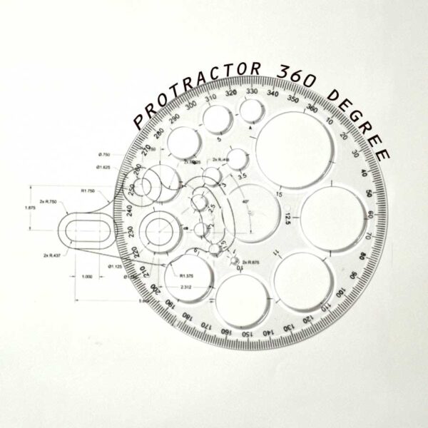 360-Degree Circular Protractor