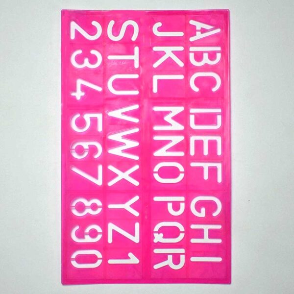 Large ABC and Number Stencil