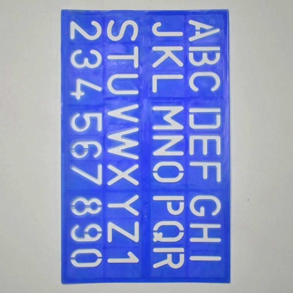Large ABC and Number Stencil