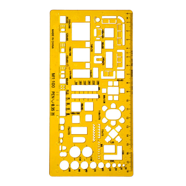 Architectural Furniture Layout Stencil