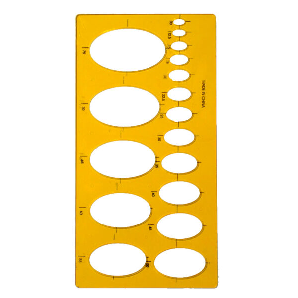 Oval Stencil Ruler