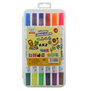 12-Color Double-Headed Water Color Markers