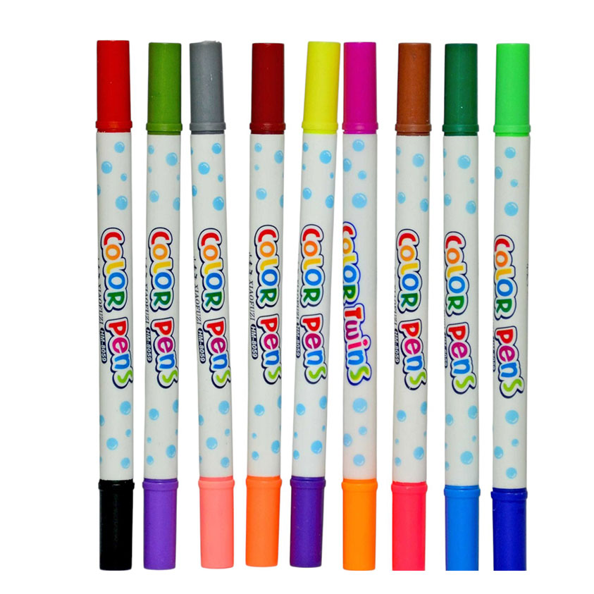 12-Color Double-Headed Water Color Markers