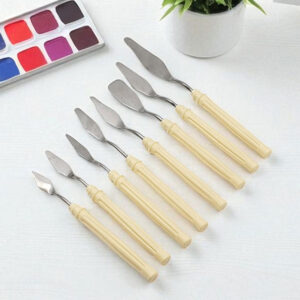 Palette Knife 8-Piece Set Professional Painting for Acrylic, Oil
