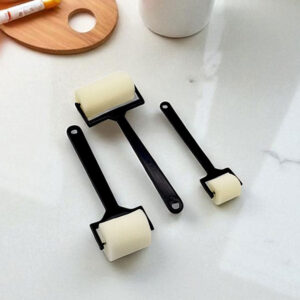 Foam Paint Rollers with Ergonomic Black Handles for Efficient Painting and Coating