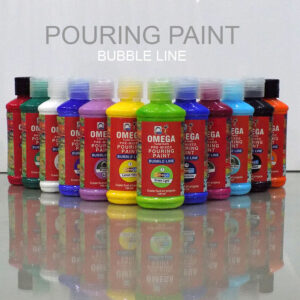 Omega Bubble Line – Vivid Pre-Mixed Pouring Paint Set 12 colors
