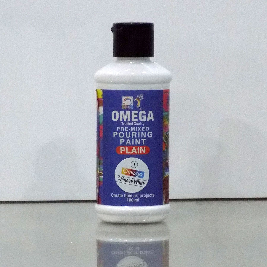 Omega Plain Pouring Paint Set – 12 Pre-Mixed Acrylic Colors for Fluid Art - Image 2