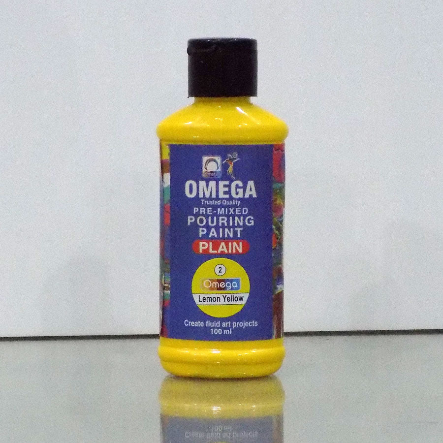 Omega Plain Pouring Paint Set – 12 Pre-Mixed Acrylic Colors for Fluid Art - Image 11