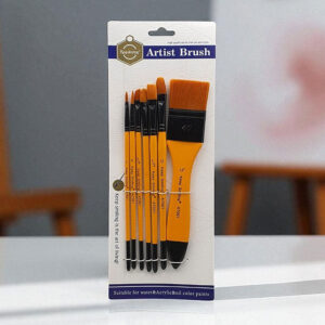 Keep Smiling Artist Brush Set – Suitable for Water, Acrylic & Oil Color