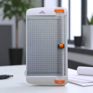 A4 Rotary Paper Trimmer with Extendable Ruler and Precision Cutting Guide