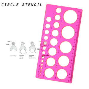 Circle Stencil Template - Accurate Drawing Tool for Artists, Designers, and Students
