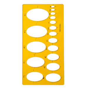 Oval Stencil Template – Multi-Size Oval Cutting Guide – Crafting & Design Tool