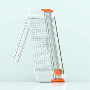 Rotary Paper Cutter with Grid Ruler - Accurate Cutting Tool for Crafting