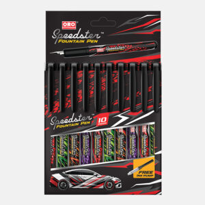 ORO Speedster Fountain Pen - Unique Green Leaf Pattern , Smooth Ink Flow