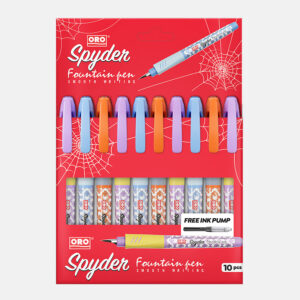 ORO Spyder Fountain Pen- Geometric Patterned Design – Ideal for Writers