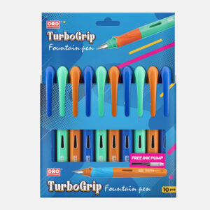ORO Turbo Grip Fountain Pen - Ergonomic Design, Smooth Writing Experience