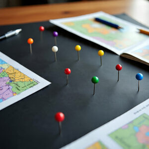 DL Office Push Pins Assorted Colors – Good Quality Push Pins for Home, School, and Office Use