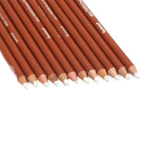 Keep Smiling White Charcoal Pencils Set Of 12 Pencils