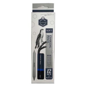 Keep Smiling Soft Charcoal Pencils Set Of 12 Pencil