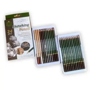 Keep Smiling Sketching Pencils Set Of 24 Pencils