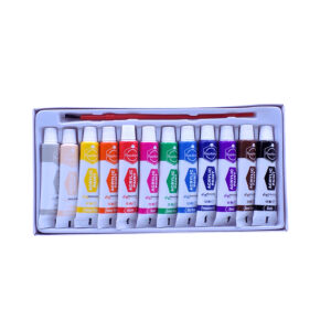 Keep Smiling Fine Quality Acrylic Paint 12-Colors 12ml Tubes set