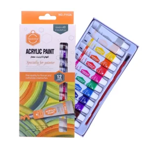 Keep Smiling Fine Quality Acrylic Paint 12-Colors 12ml Tubes set