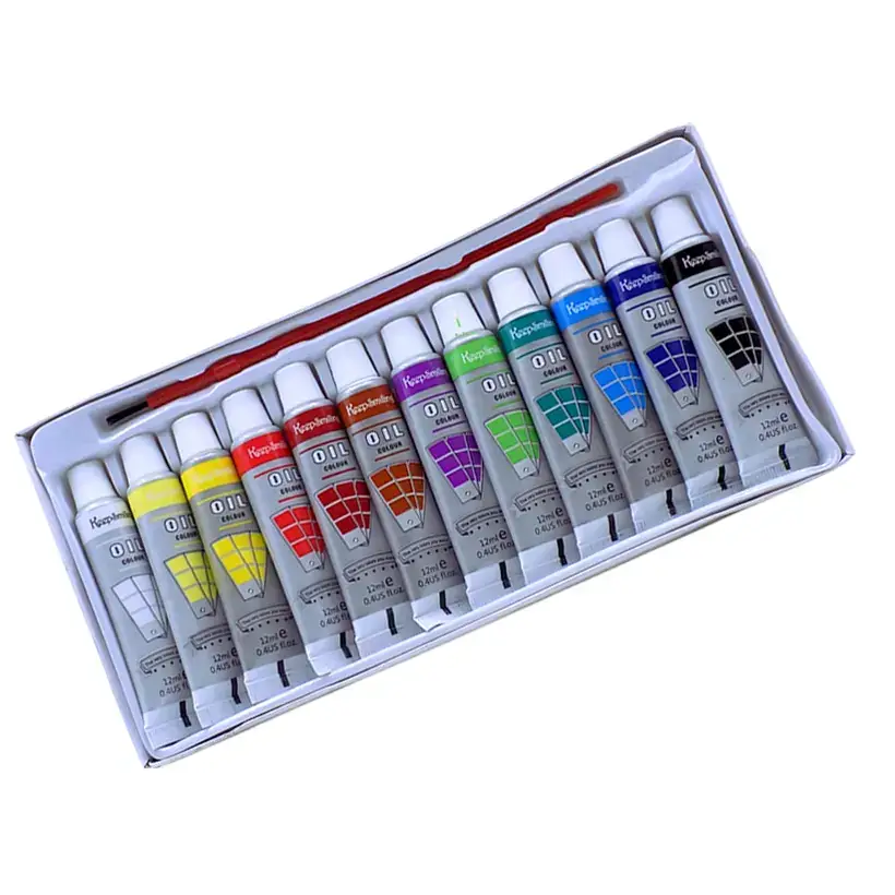 KeepSmiling Oil Pinting Colors 12ml Vibrant 12-Colors set. - Image 3