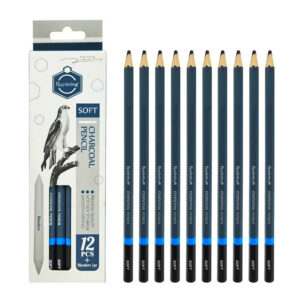 Keep Smiling Soft Charcoal Pencils Set Of 12 Pencil