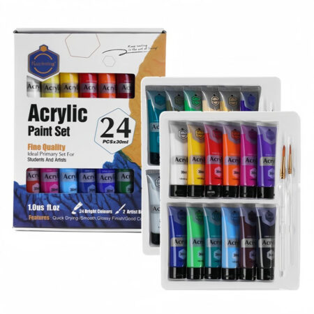 Keep Smiling Acrylic Paints 30ml Tube Set - 24 Colors