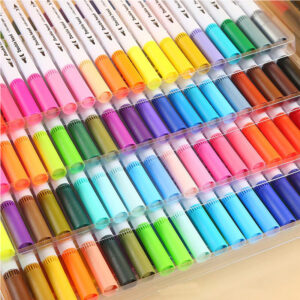 36 Colours Double Head Coloured Pen Set (Dual Tip Brush & Fineliner)
