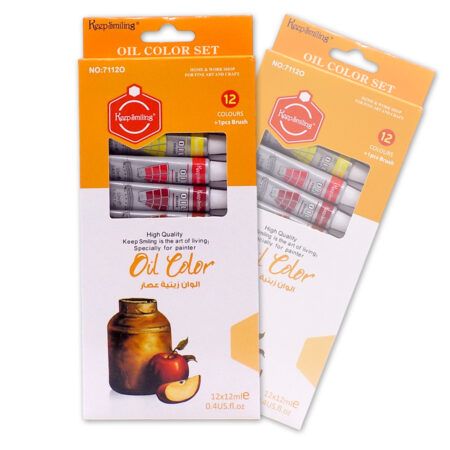 KeepSmiling Oil Pinting Colors 12ml Vibrant 12-Colors set.