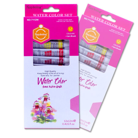 Keep Smiling Watercolor Painting 12ml Vibrant 12-Colors set