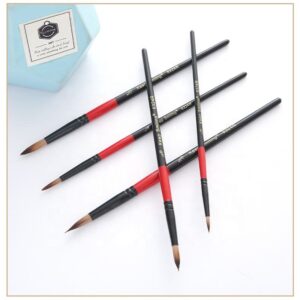 Keep Smiling 5-Piece Round Artist Paint Brush Set