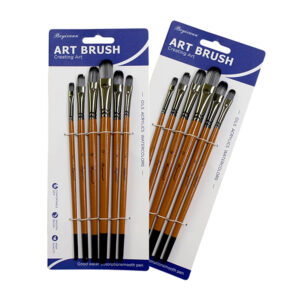 Artist Filbert Paint Brush Set (6 Pieces)