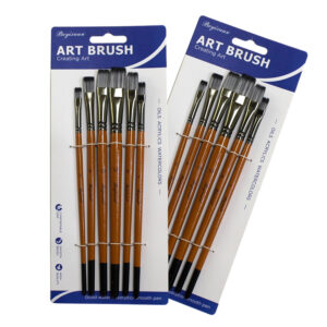 Flat Head Paint Brush 6 Pc Set