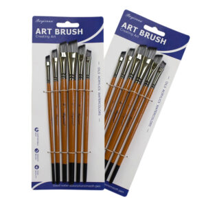 Angular Head Paint Brush 6pc Set