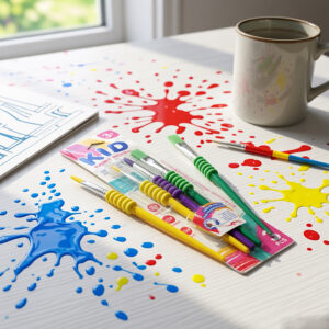 Kid Paint Brush 3 Piece set