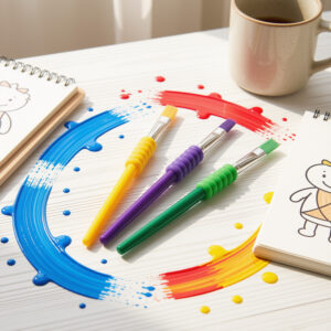 Kid Paint Brush 3 Piece set