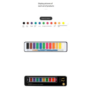 Keep Smiling Watercolor 12 color Tin Set